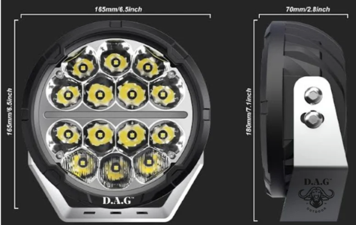 D.A.G | Fire Phoenix 6.5" DRL LED Spotlight Set